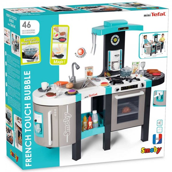 Bucatarie electronica Smoby Tefal French Touch Bubble cu oala magica si accesorii image 8