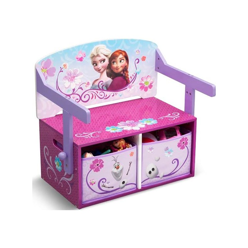 Mobilier 2 in 1 pentru depozitare jucarii Disney Frozen