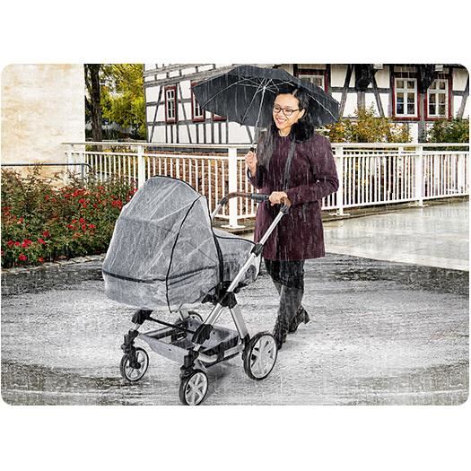 Protectie de ploaie universala cu fermoar pentru carucioare RainCover Classic+ REER 84069  image 2