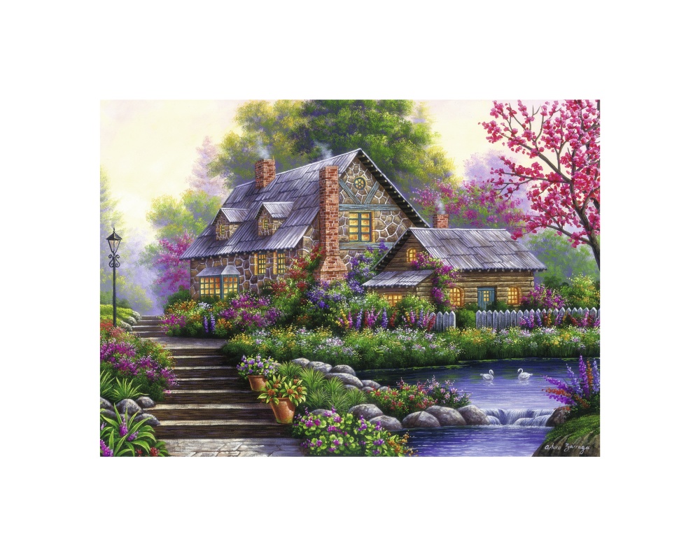 Puzzle Cabana Romantica, 1000 Piese