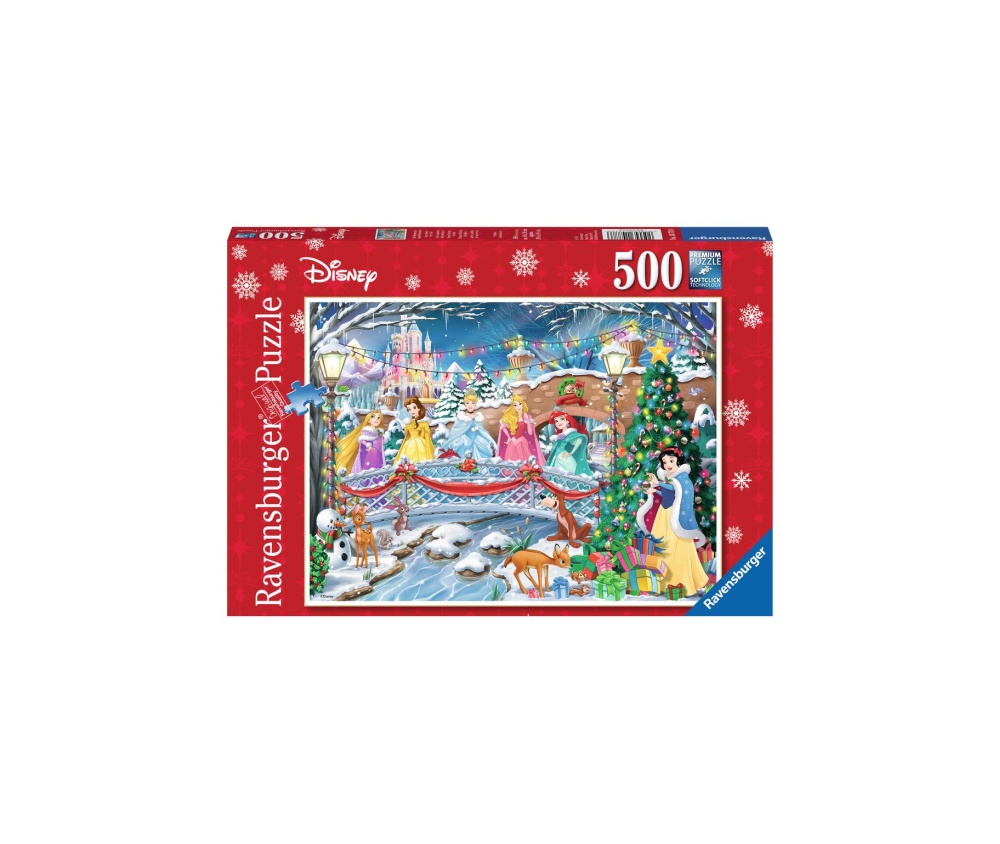 Puzzle Craciunul Printeselor Disney, 500 Piese