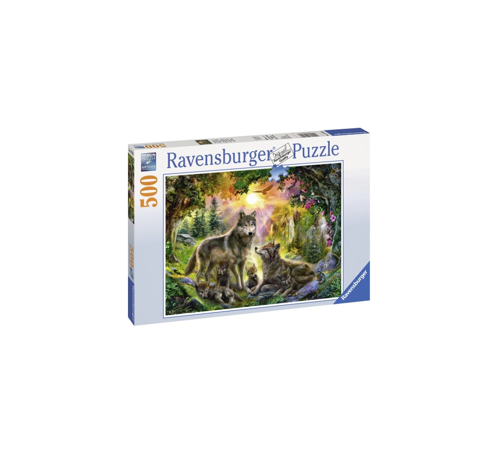 Puzzle Familia Lupilor, 500 Piese