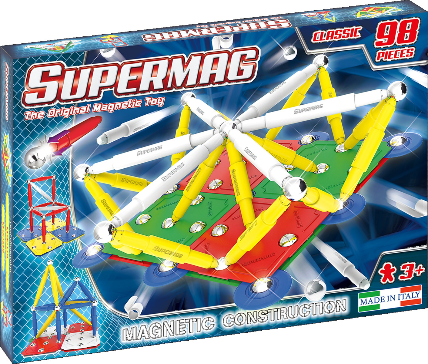 SUPERMAG CLASSIC PRIMARY - SET CONSTRUCTIE 98 PIESE