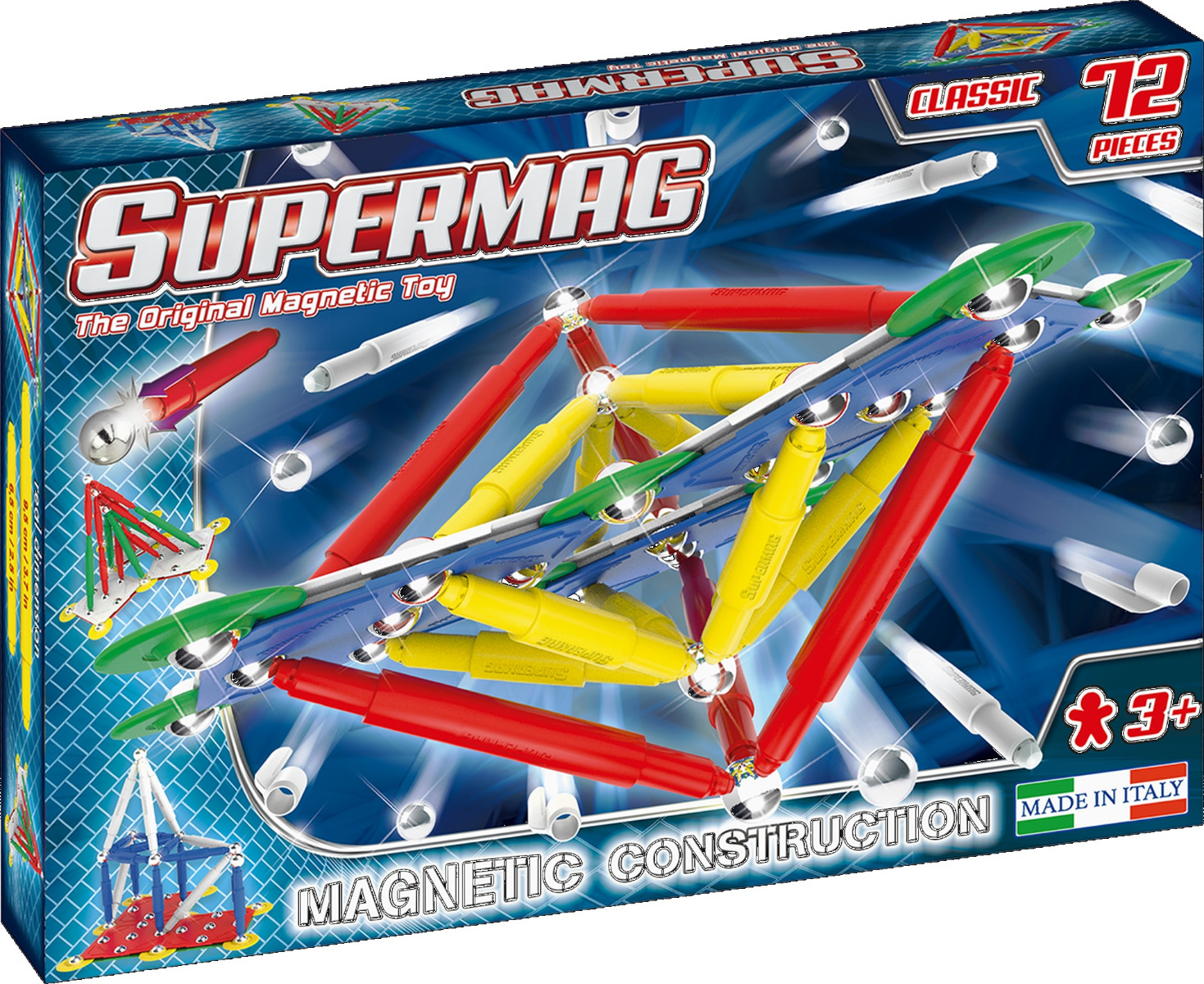 SUPERMAG CLASSIC PRIMARY - SET CONSTRUCTIE 72 PIESE