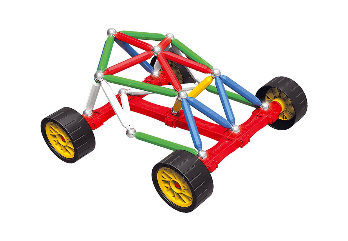 Supermag Maxi Wheels - Set Constructie 76 Piese image 1