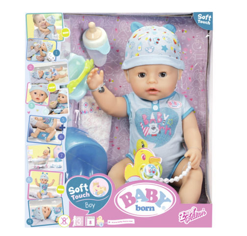 Baby Born - Bebelus Baiat Interactiv Cu Corp Moale image 1