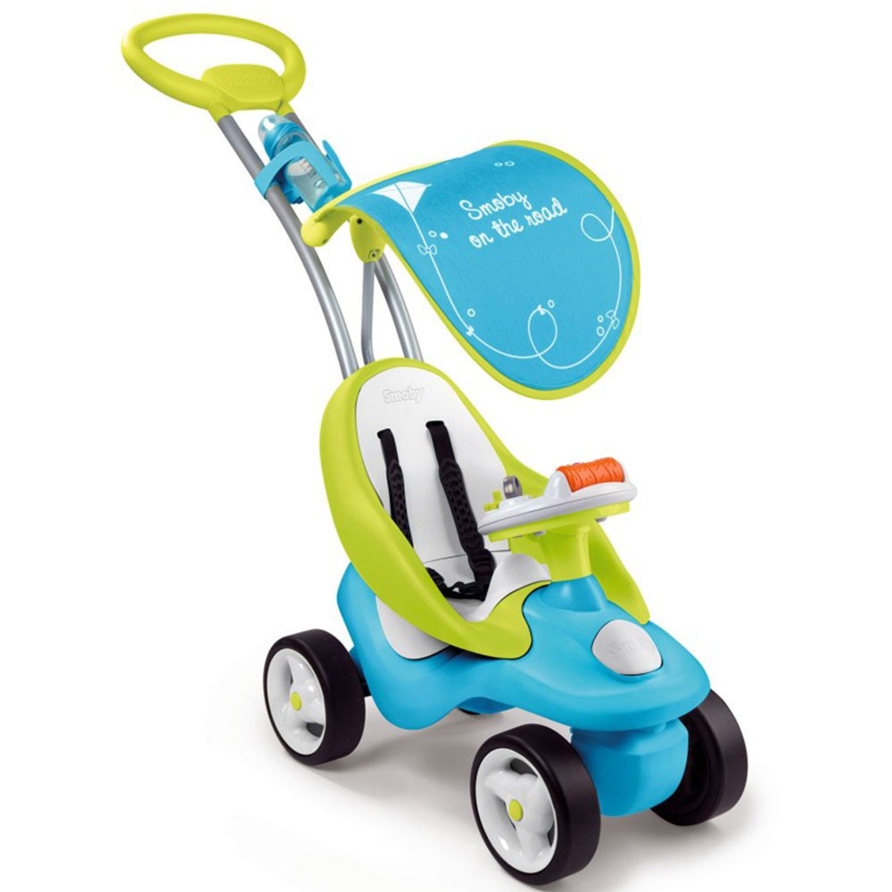 Masinuta de impins Smoby Bubble Go 2 in 1 blue