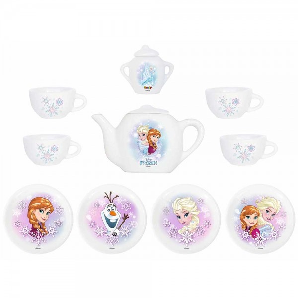 Set de servit ceaiul din portelan Smoby Frozen cu 12 accesorii image 1