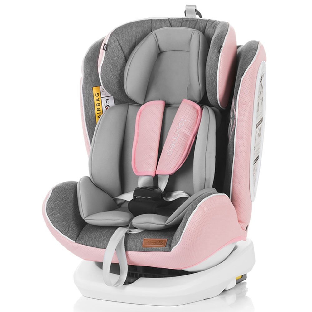 Scaun auto Chipolino Tourneo 0-36 kg rose pink cu sistem Isofix