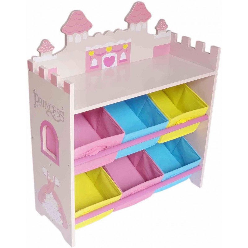 Organizator jucarii cu cadru din lemn Princess Castle