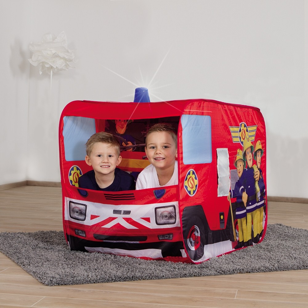 Cort de joaca John Fireman Sam Fire Truck Sam cu girofar 100x70x75 cm image 4