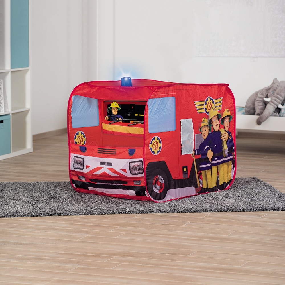 Cort de joaca John Fireman Sam Fire Truck Sam cu girofar 100x70x75 cm image 9