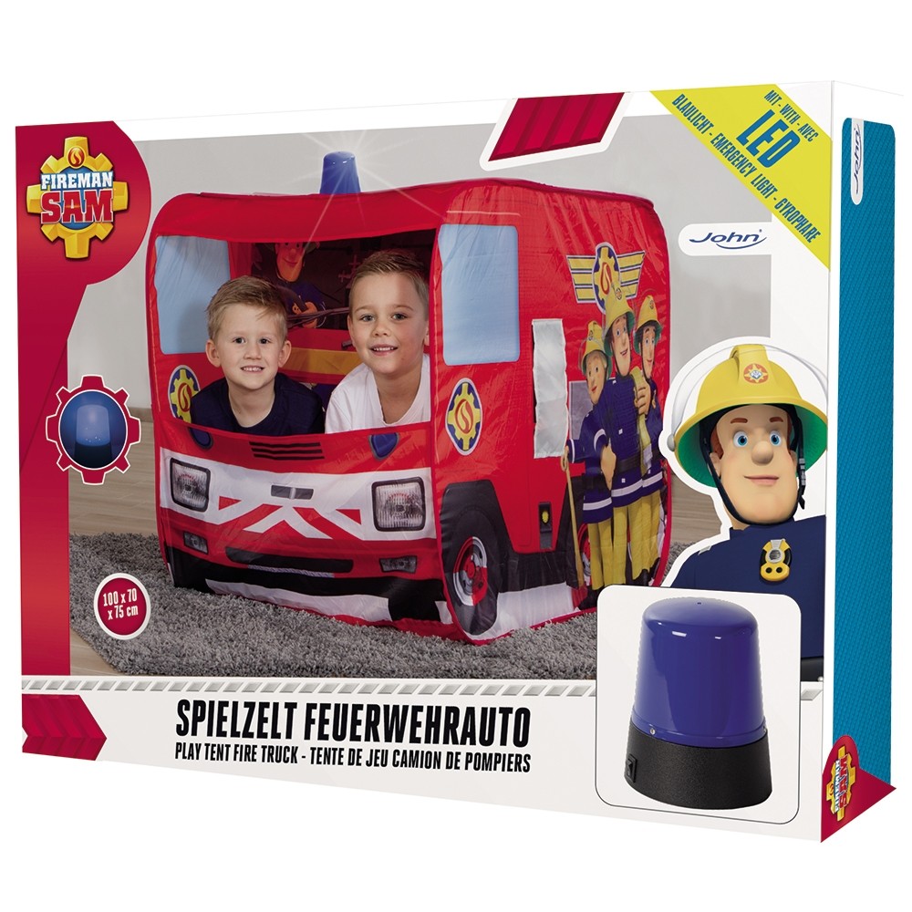 Cort de joaca John Fireman Sam Fire Truck Sam cu girofar 100x70x75 cm image 11