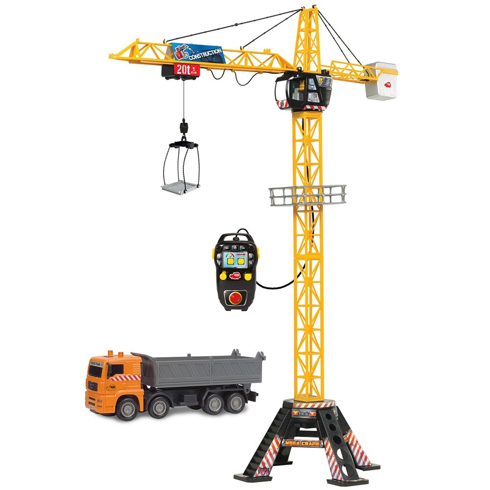 Jucarie Dickie Toys Macara Mega Crane cu camion si telecomanda image 1