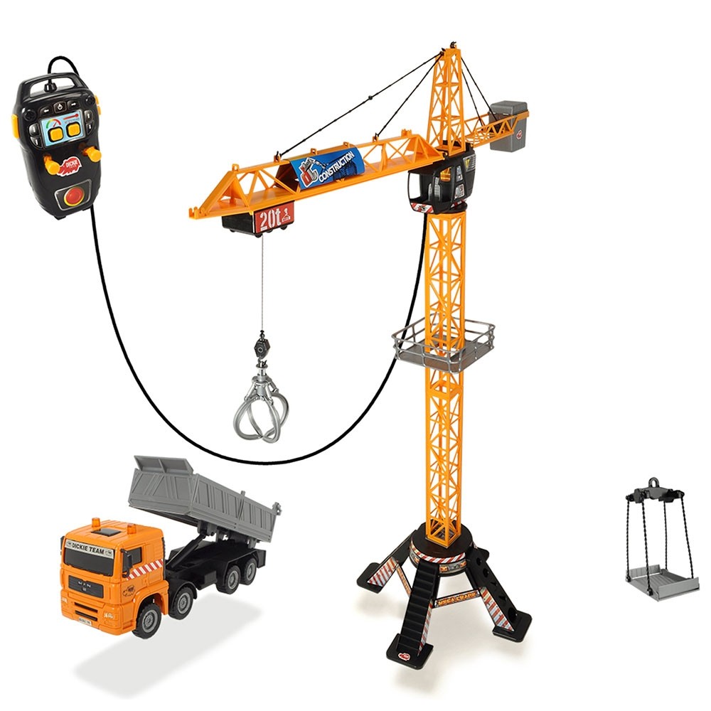 Jucarie Dickie Toys Macara Mega Crane cu camion si telecomanda image 2