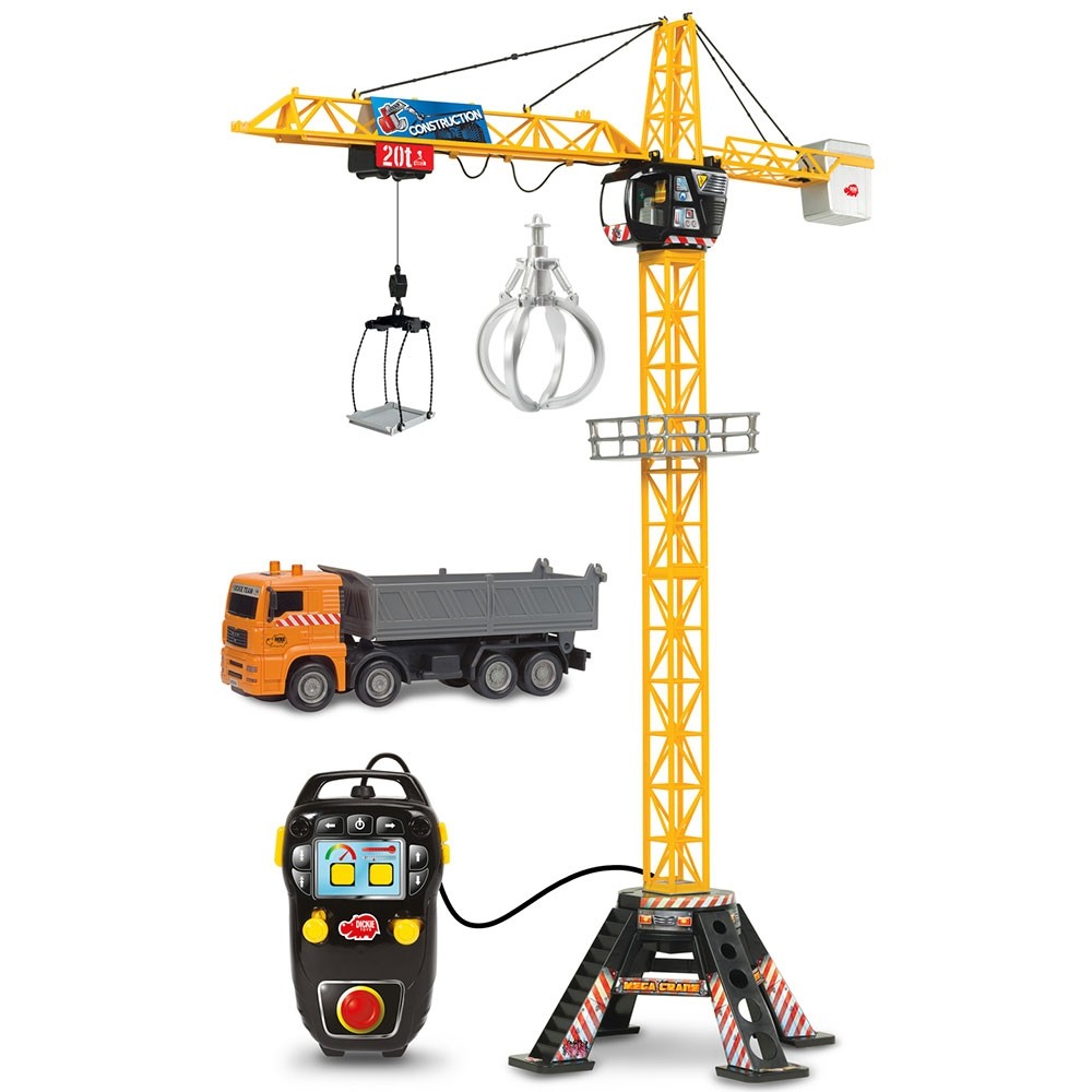 Jucarie Dickie Toys Macara Mega Crane cu camion si telecomanda image 3