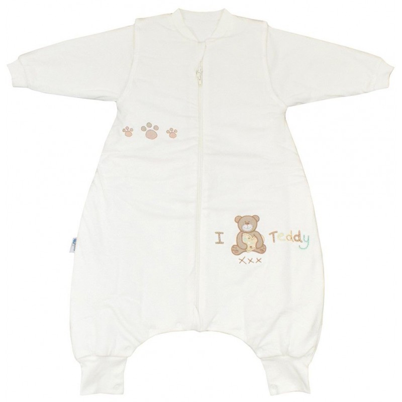 Sac de dormit cu picioruse si maneca lunga I Love Teddy 12-18 luni 3.5 Tog