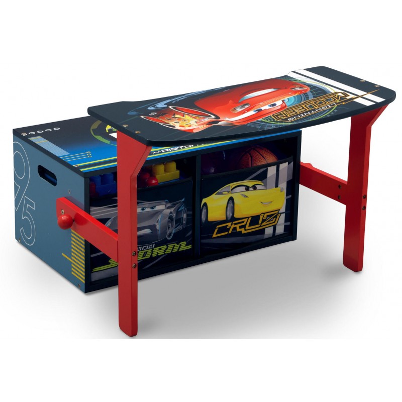 Mobilier 2 in 1 pentru depozitare jucarii Cars Team image 1