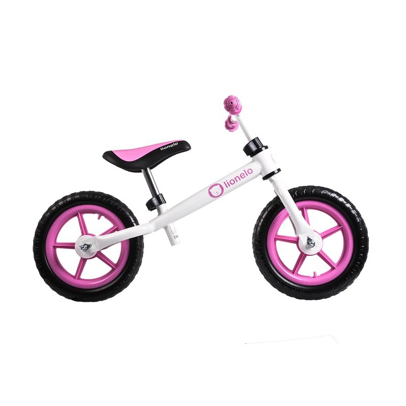 Lionelo - Bicicleta fara pedale Fin Plus White/ Pink image 2