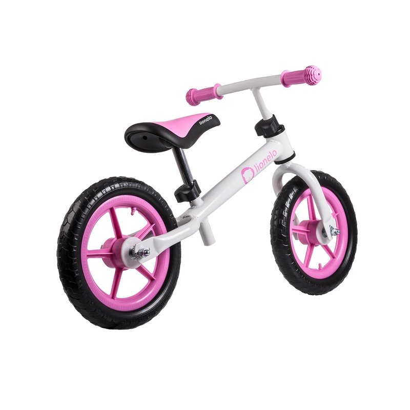 Lionelo - Bicicleta fara pedale Fin Plus White/ Pink image 4