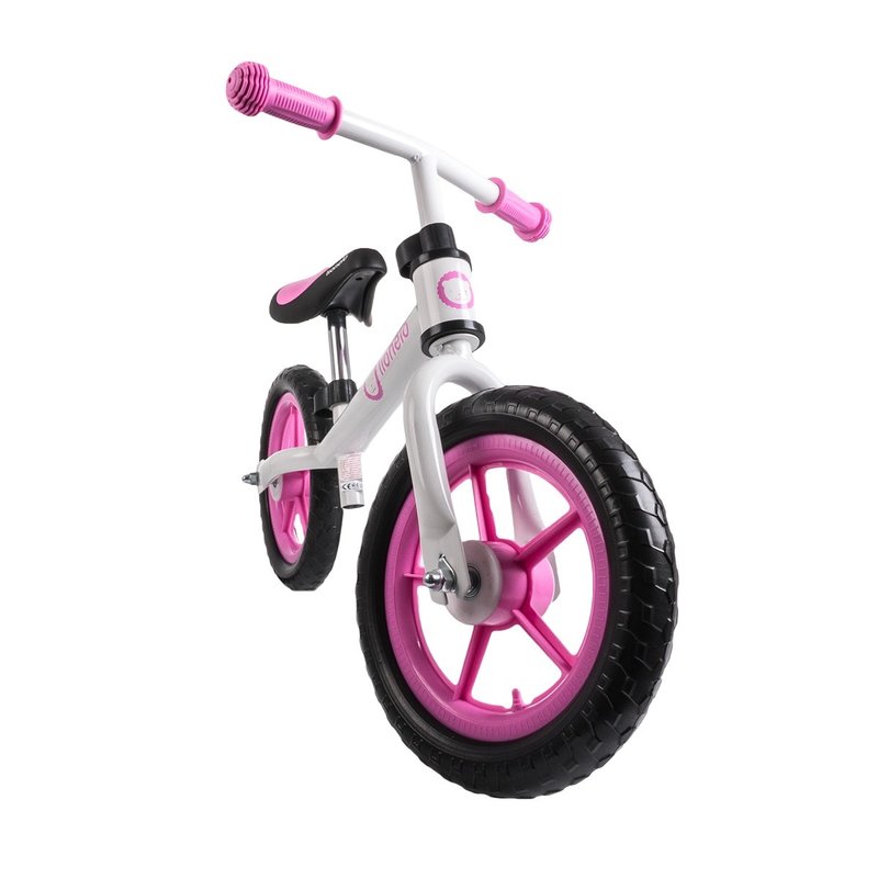 Lionelo - Bicicleta fara pedale Fin Plus White/ Pink image 5