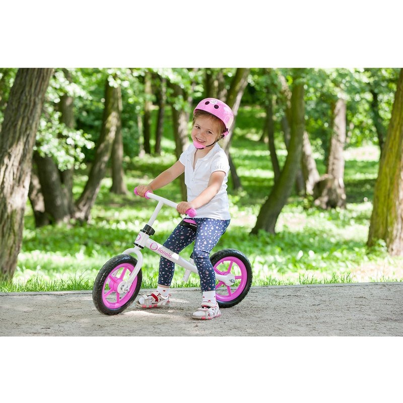 Lionelo - Bicicleta fara pedale Fin Plus White/ Pink image 7