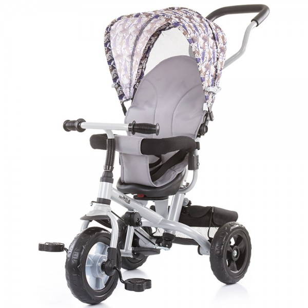 Tricicleta cu copertina si sezut reversibil Chipolino MaxRide gray