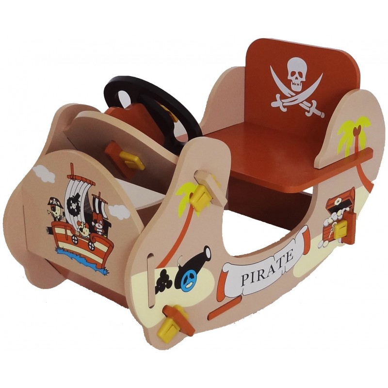 Balansoar din lemn Brown Pirate Boat