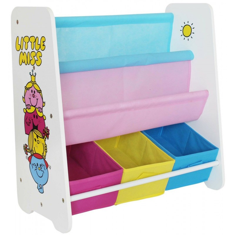 Organizator carti si jucarii cu cadru din lemn Little Miss image 1