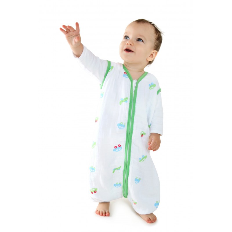 Sac de dormit cu picioruse Boys din muselina 12-18 luni 0.5 Tog image 1