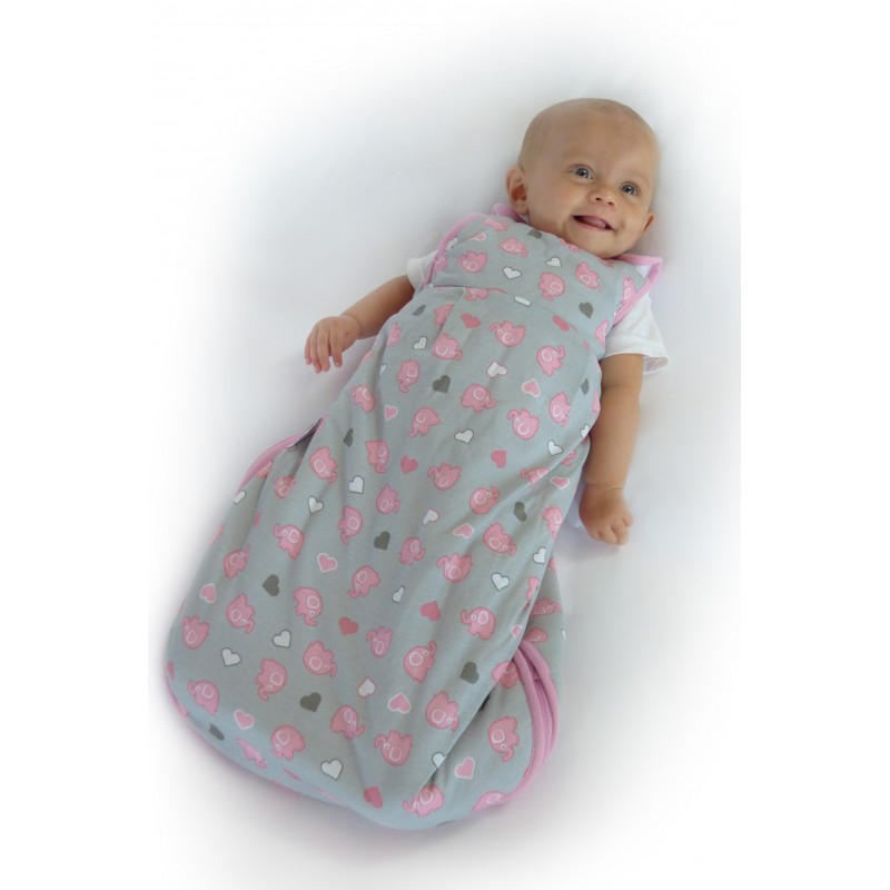 Sac de dormit Pink Elephant 0-6 luni 1.0 Tog image 1