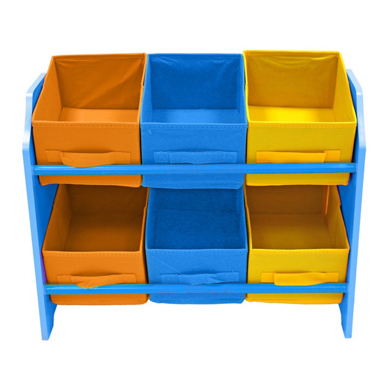 Organizator jucarii cu cadru din lemn Blue Crayon image 1