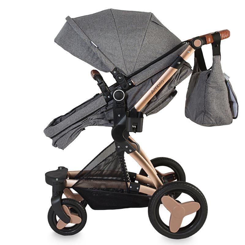 Carucior transformabil 3 in 1 Coccolle Ambra Gri image 6