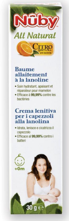 NUBY Citroganix crema de protectie pentru mameloane cu Lanolina 30 g