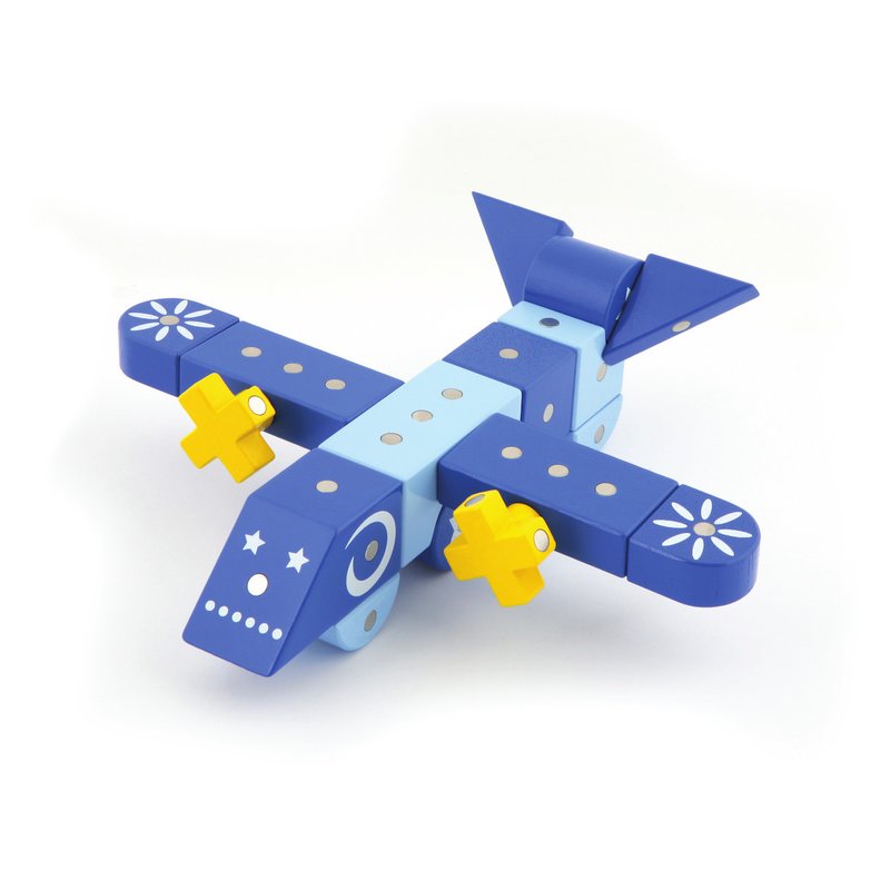 Genii Creation - Joc magnetic educativ din lemn Vehicule aeriene 44 piese image 6