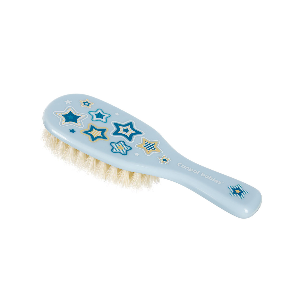 Set perie par natural 7/406 – albastru image 1