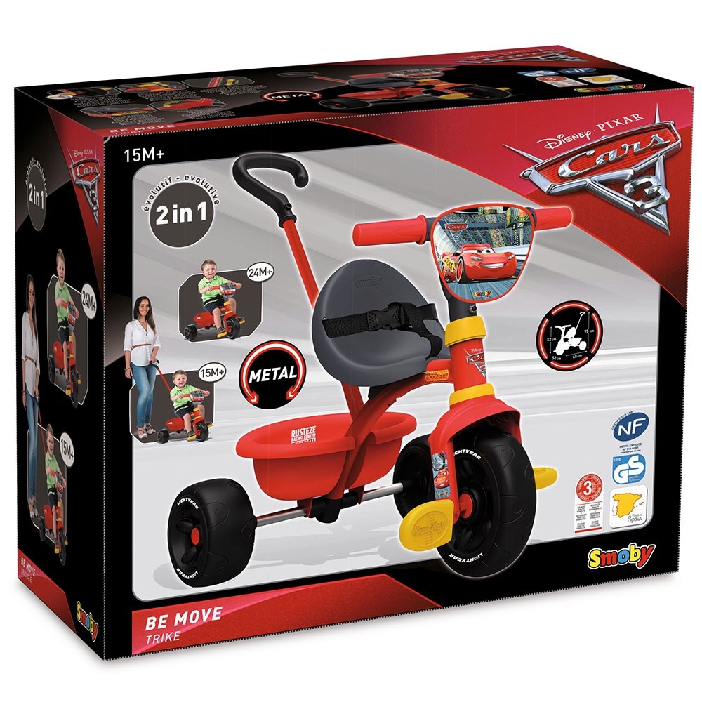 Tricicleta Smoby Be Fun Cars 3 image 4