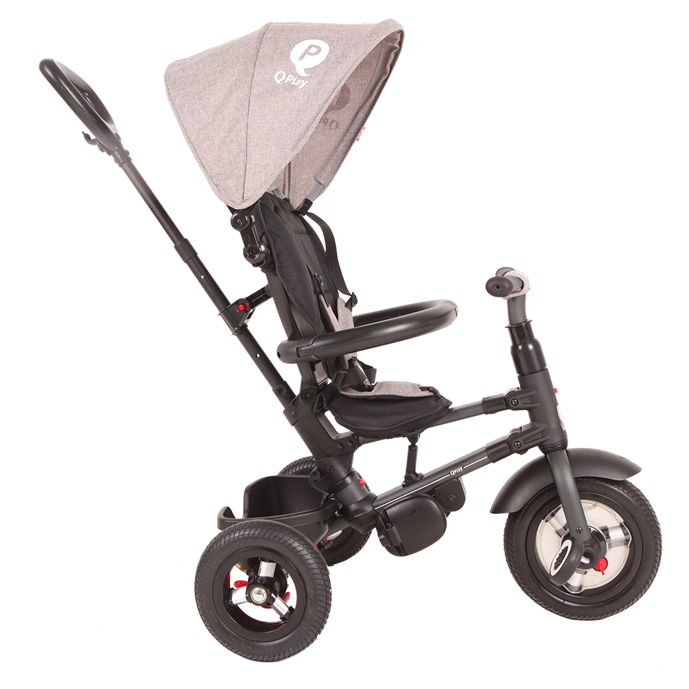 Tricicleta cu roti gonflabile de cauciuc Qplay Rito AIR Violet image 4