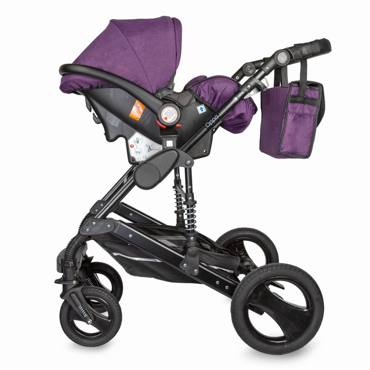 Carucior transformabil 3 in 1 Coccolle Oppa Violet image 3