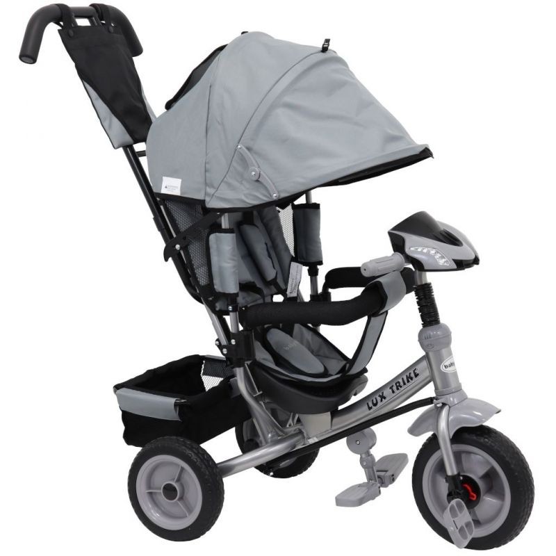 Tricicleta multifunctionala cu sunete si lumini Lux Trike grey