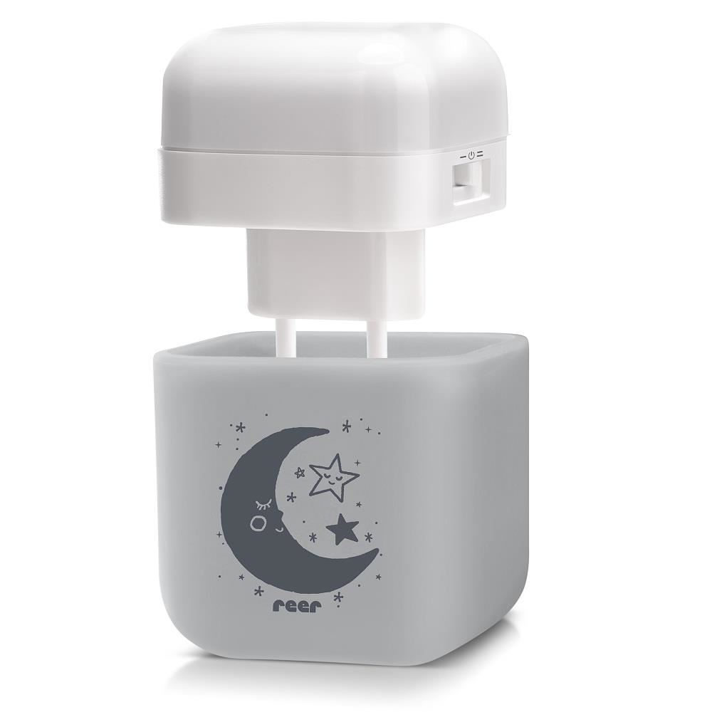 Lampa de veghe 2 in 1 cu LED-uri gri REER 52141