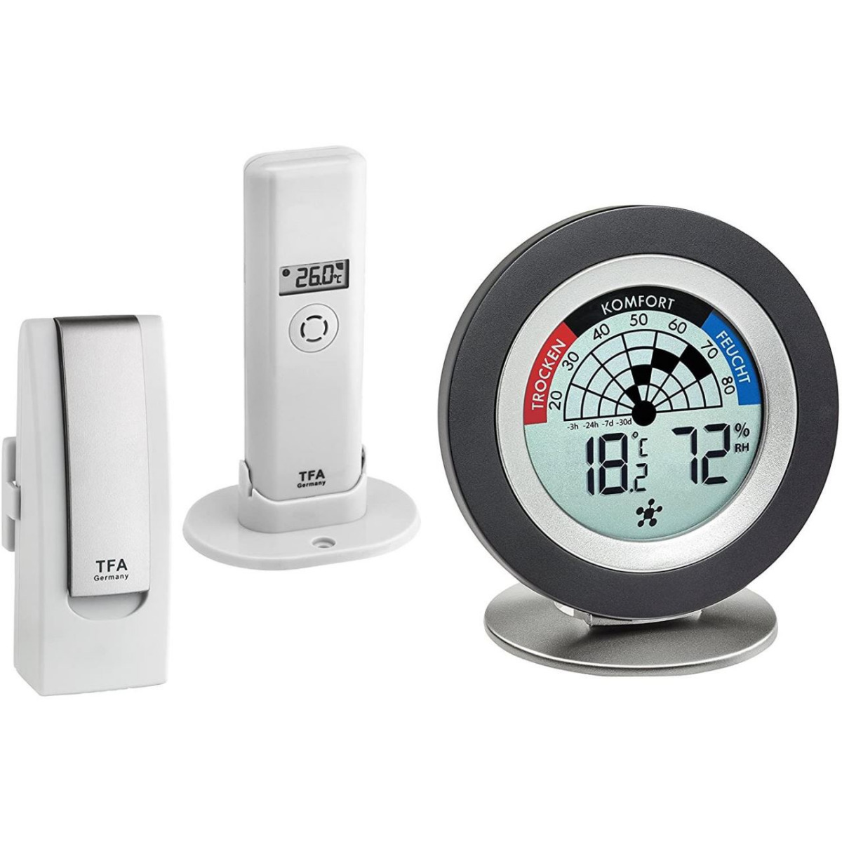 Sistem meteo SmartHome cu senzori wireless si comunicare cu smartphone WEATHERHUB, TFA 31.4008.02 image 5