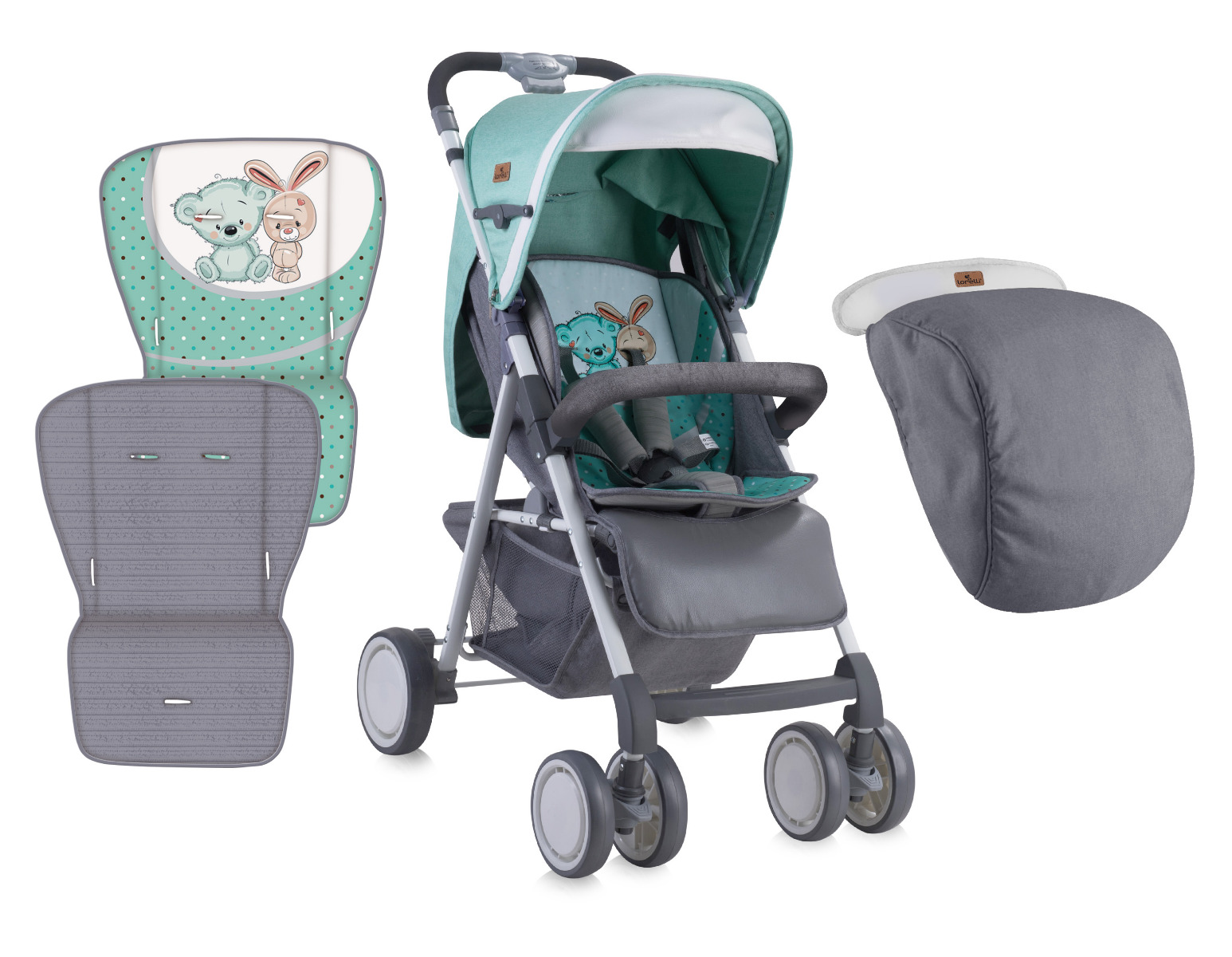 Carucior landou, AERO Grey & Green Friends