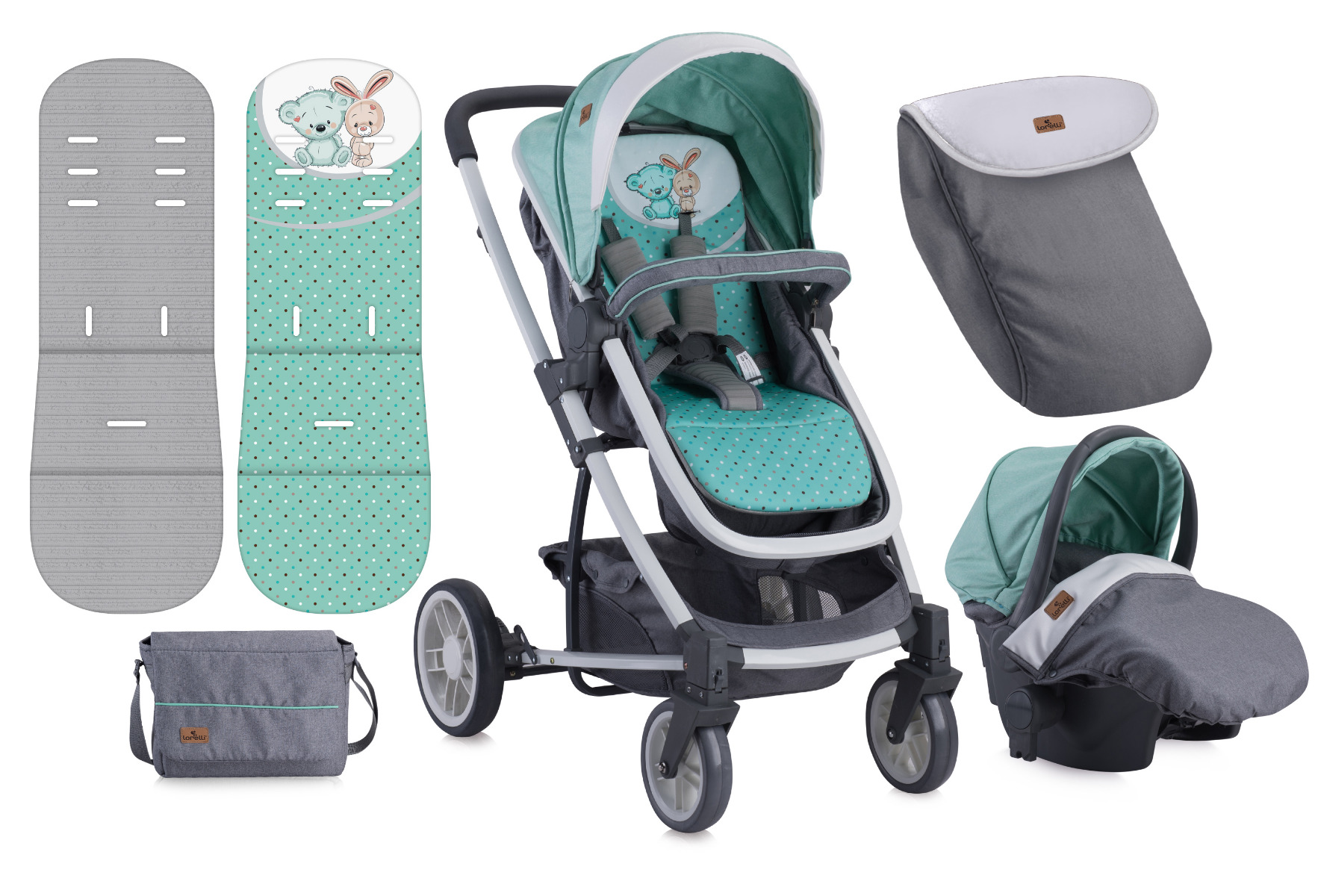 CARUCIOR SET S-500 Grey & Green Friends