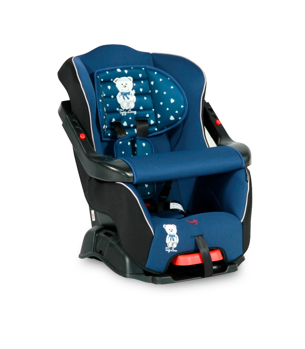 Scaun auto, Bumper, 9-18 Kg, bara frontala de siguranta reglabila, Dark Blue Teddy Bear