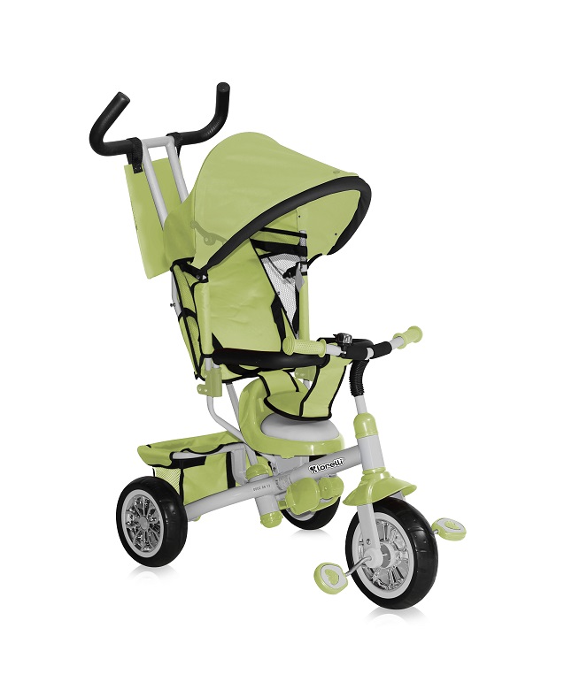 Tricicleta multifunctionala pentru copii, 3 in 1, B302A, Green & Grey