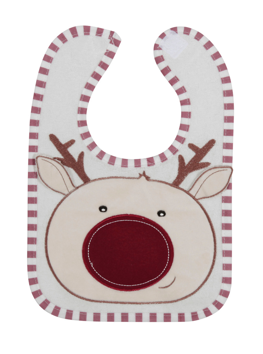 Baveta bumbac cu broderie 3D Deer