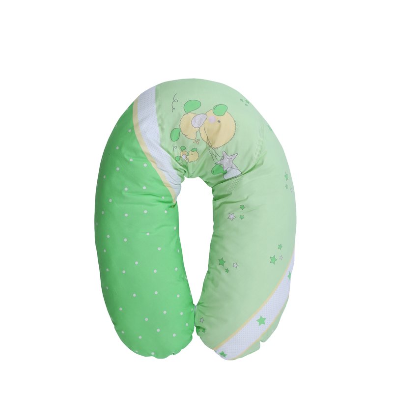 Perna multifunctionala, bumbac ranforce, 190 cm, Little Ducks Green