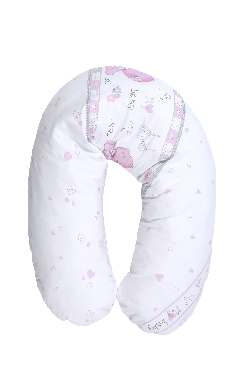 Perna multifunctionala, bumbac ranforce, 190 cm, My Baby Pink