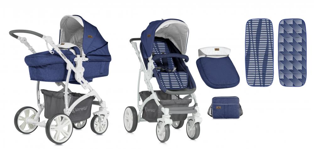 Carucior Sistem, Vista, landou transformabil, Blue